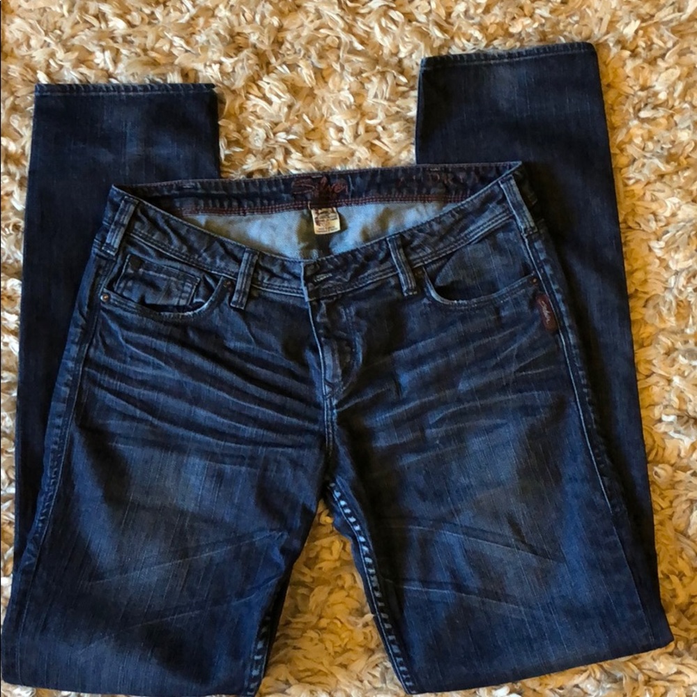 Silver Audrey straight leg jeans